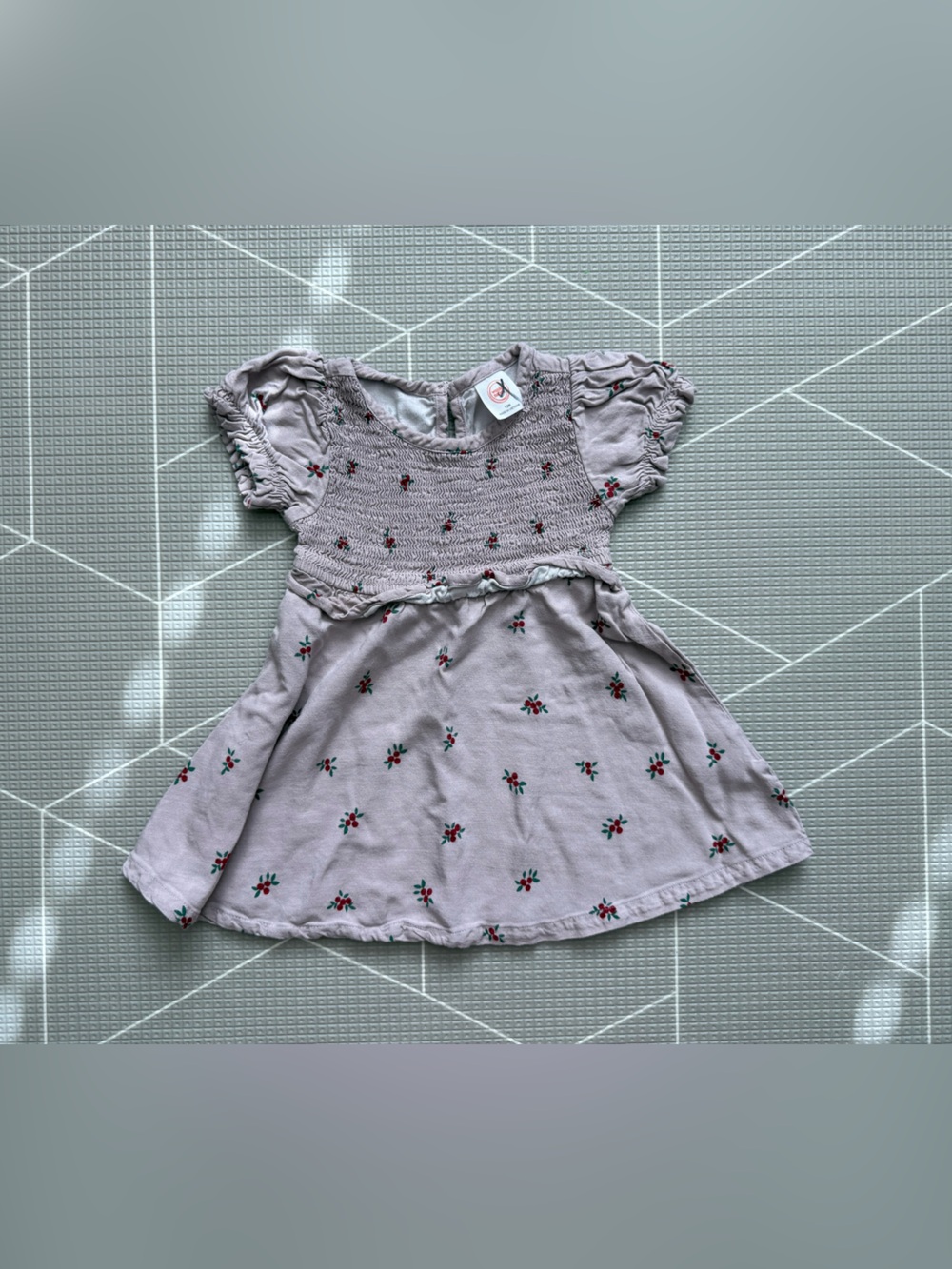 Wonder nation|Baby girl smocked ditsy floral sundress,short sleeve•••12M